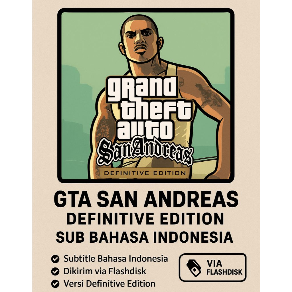 GTA San Andreas Definitive Edition PS4 HEN – Sub Bahasa Indonesia – Via Flashdisk