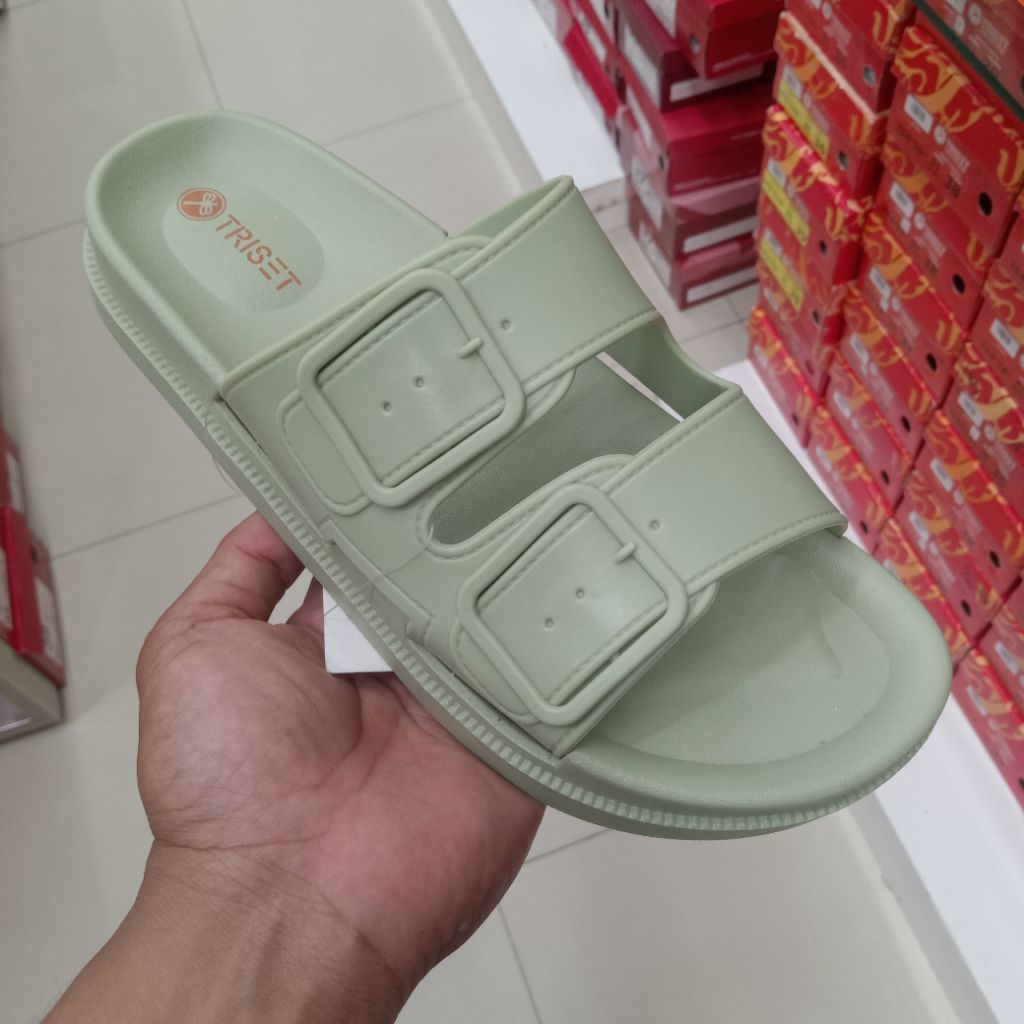 TRISET SANDAL KARET FLAT WANITA ORIGINAL