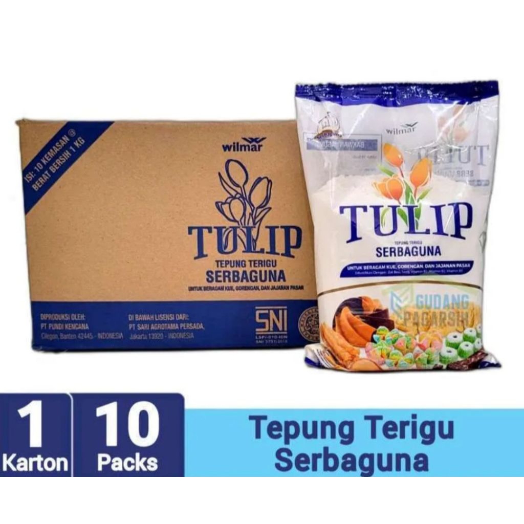 

Terugu Tulip 1 Karton [ isi 10 Pcs × 1kg ]