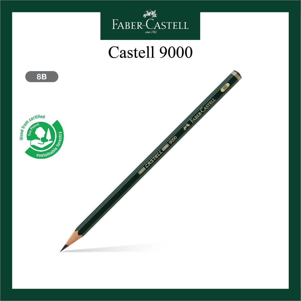 

Pensil Faber Castell 9000 - Lengkap 8B /HARGA SATUAN / PCS Barang 100% ORIGINAL dan BERKUALITAS ! - 8B, 1 pcs