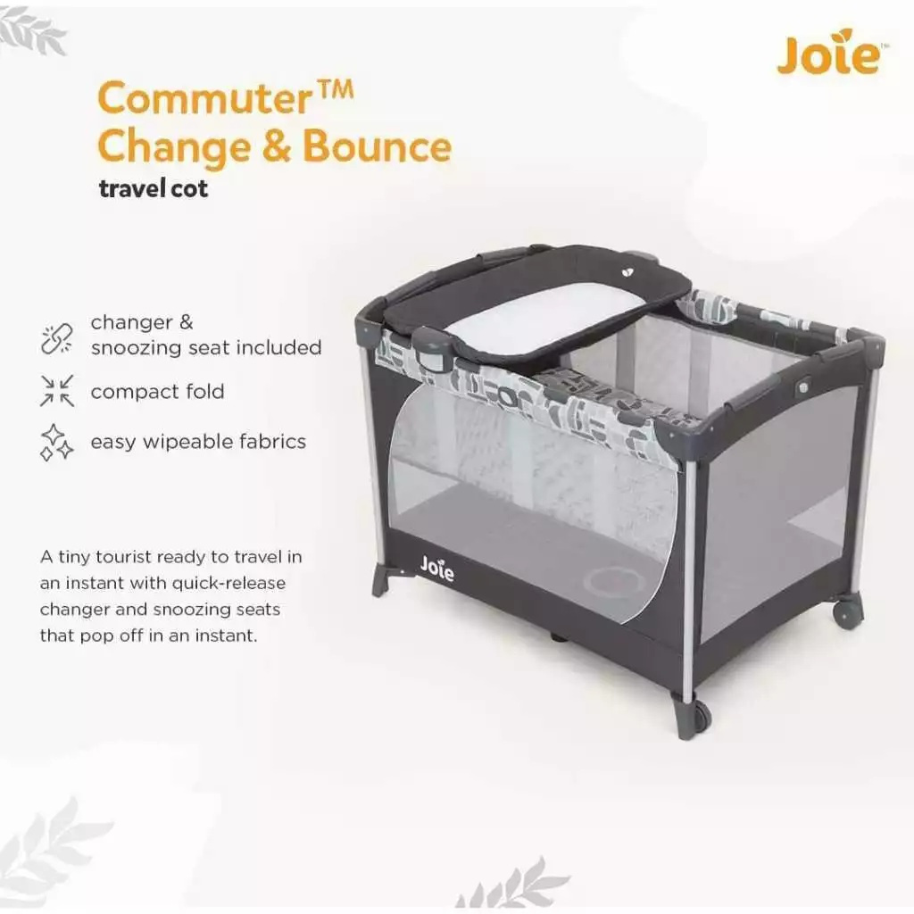 Baby Box Joie Commuter Change Travel Cot / Tempat Tidur Bayi Lipat