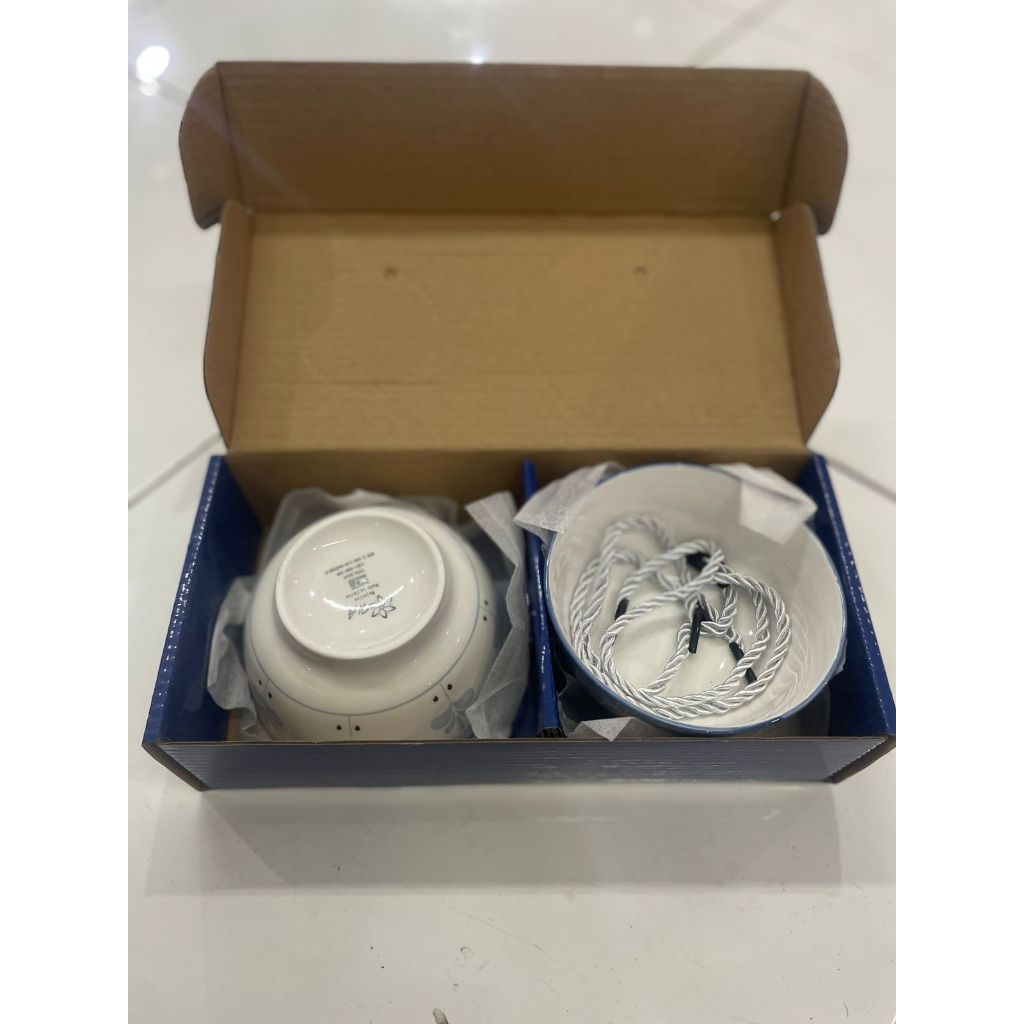 MANGKOK KERAMIK SET 2PCS ORANGE KITCHEN