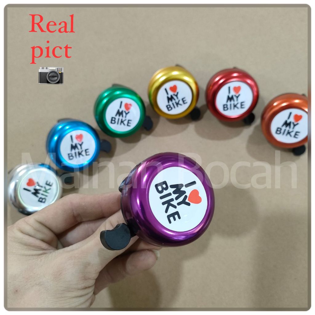 BELL KRING KRING SEPEDA BELL I LOVE MY BIKE AKSESORIS SEPEDA