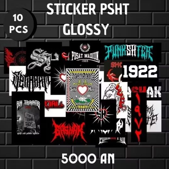 

Stiker PSHT 1922 Terate gashak Glossy premium murah 5000 dapat 10 pcs