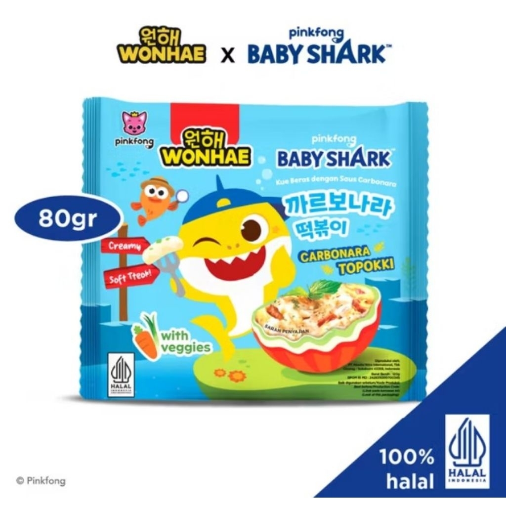 

Wonhae Pinkfong Baby Shark Carbonara Topokki 80gr