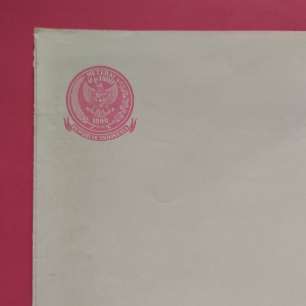 

Kertas Segel Rp 1000 Tahun 1990 Double