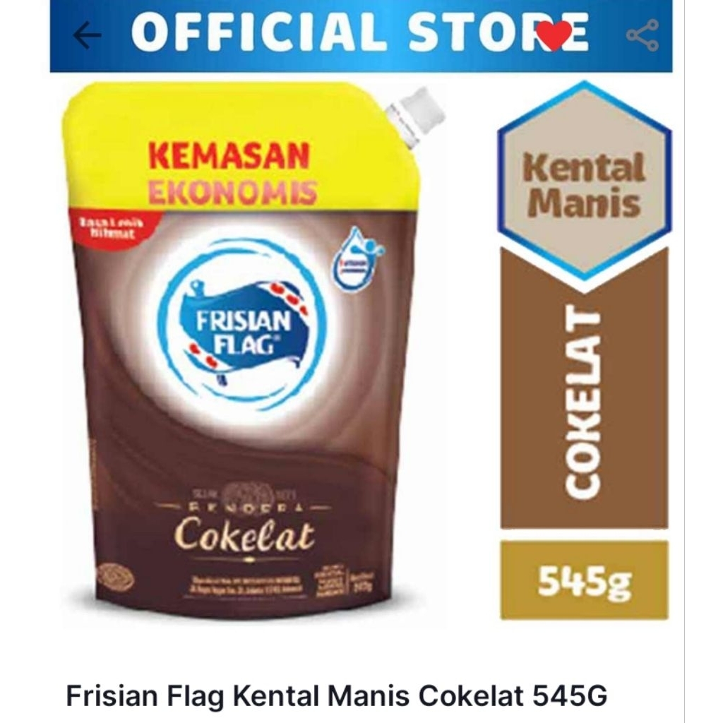 

susu Frisian flag coklat 520 g