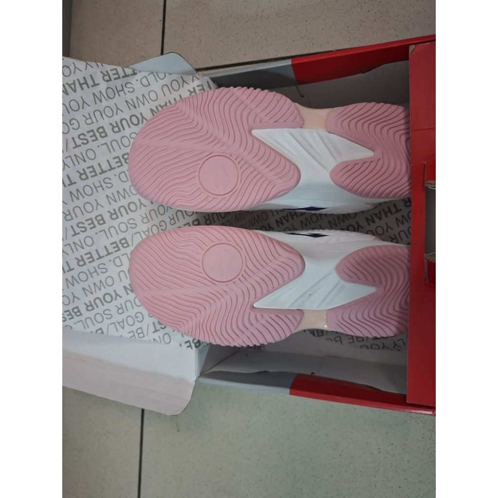 big sale new sepatu tenis lotto donald jr white pink tennis shoes lotto donald jr putih pink