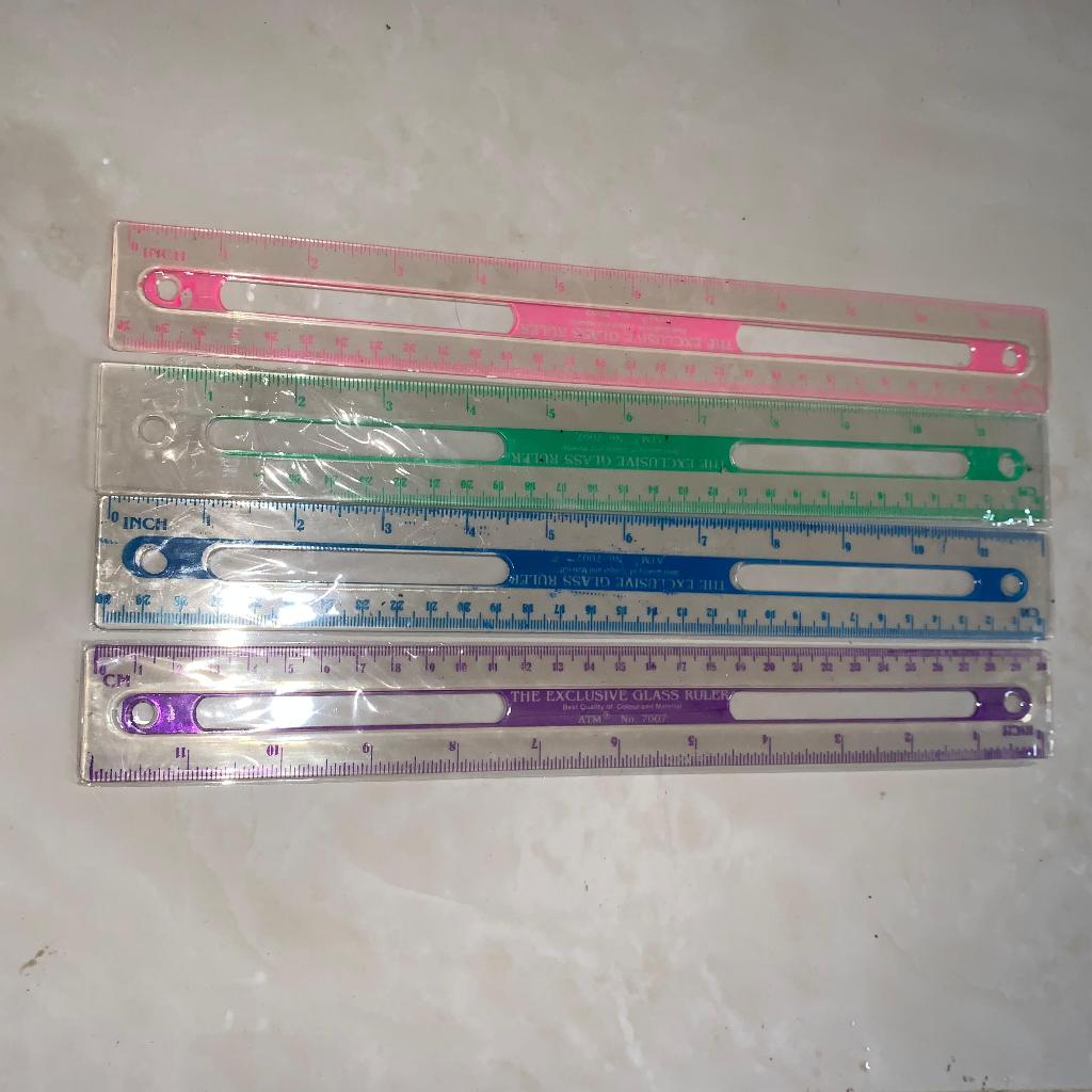 

penggaris bening 30cm per pcs