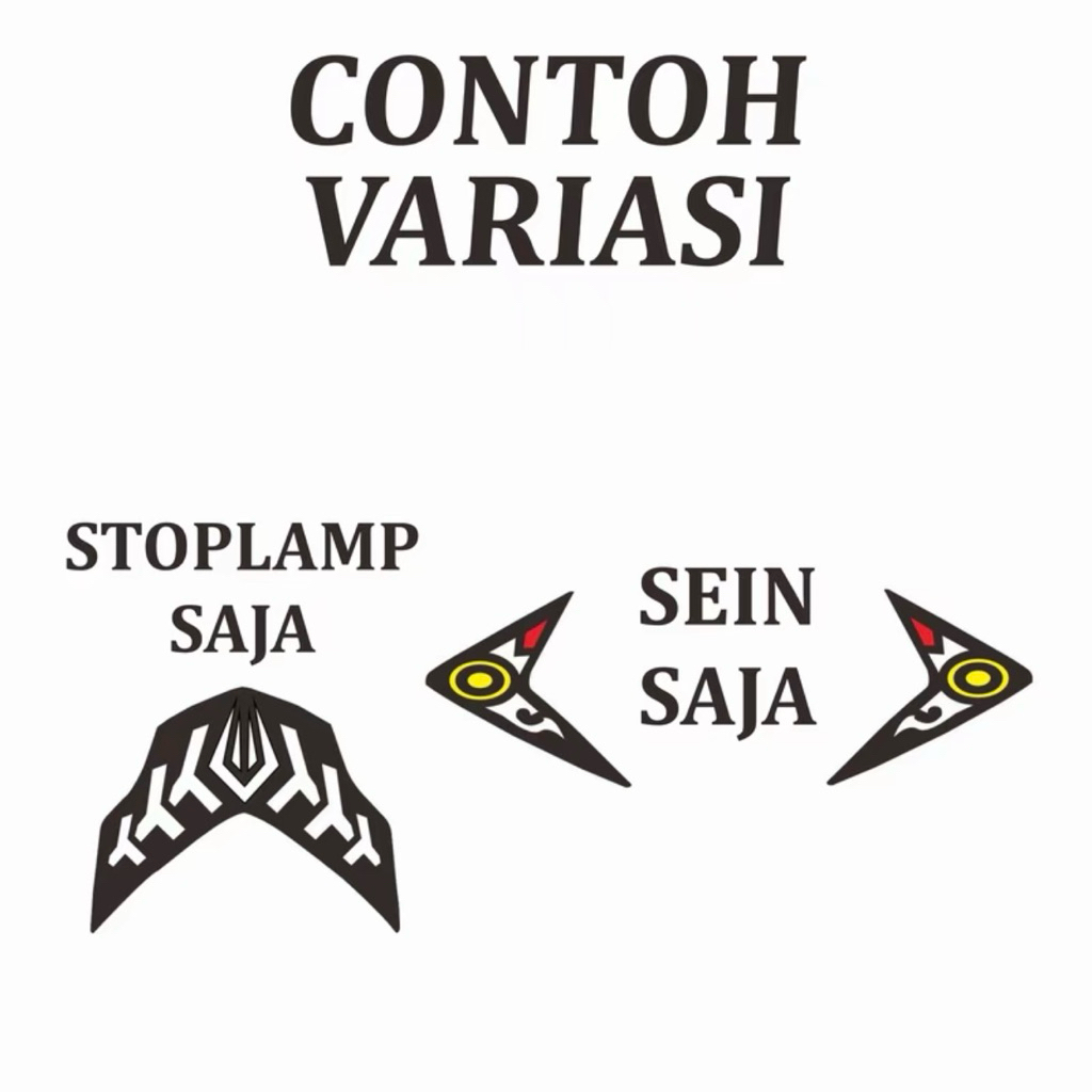 STIKER STICKER LAMPU BELAKANG / STOPLAMP VARIO  125 TH 2013