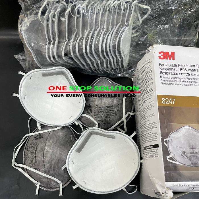 Masker 3M R95 8247 Carbon Original