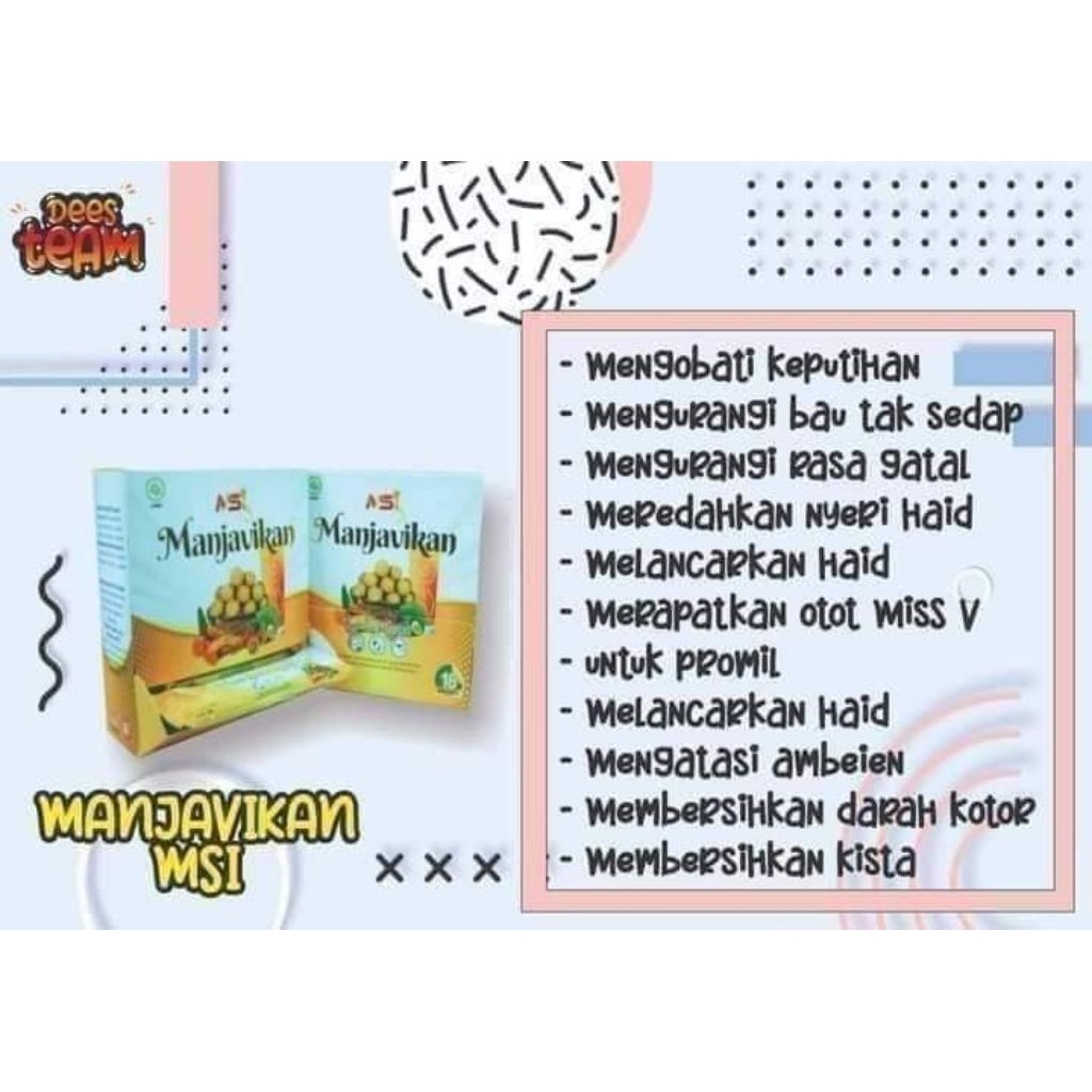 

manjavikan 1box isi 15saset