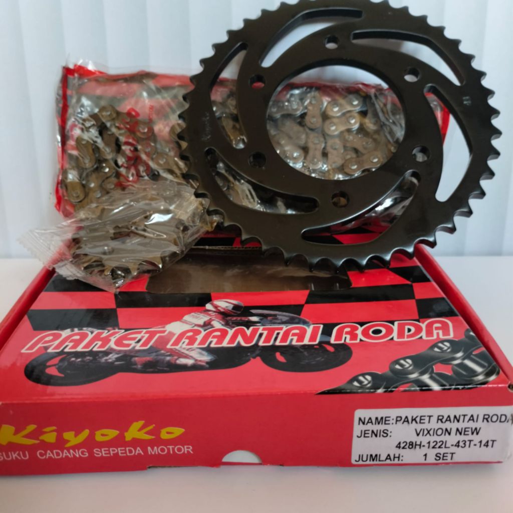 GEAR SET RANTAI VIXION NEW GIR PAKET RANTAI VIXION OLD.