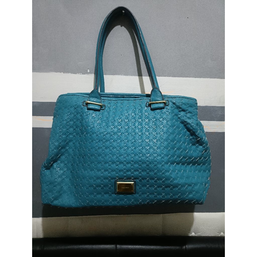 tas anyam kulit nine west preloved