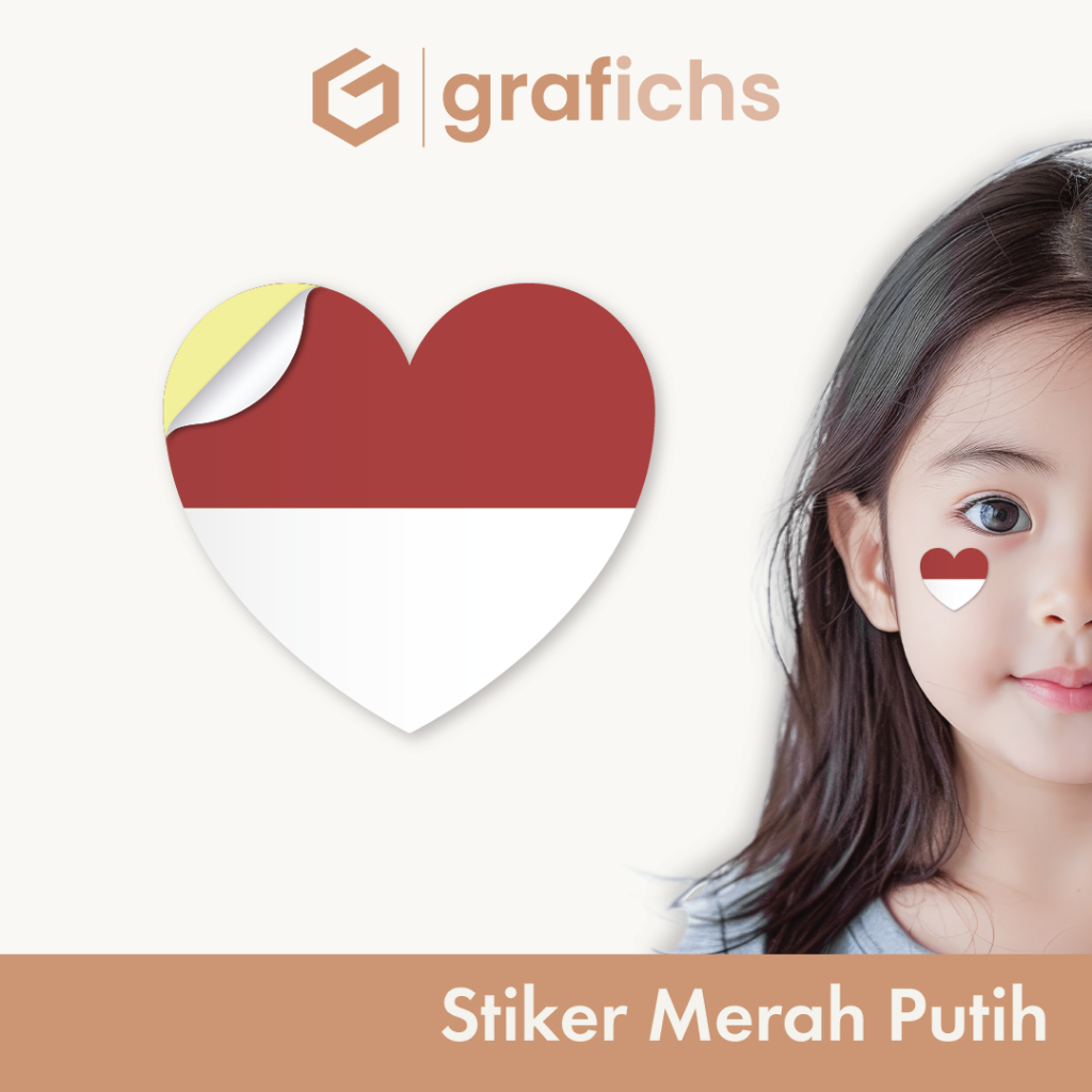 

[84 pcs] Stiker Pipi Bendera Merah Putih GISP03 by Grafichs