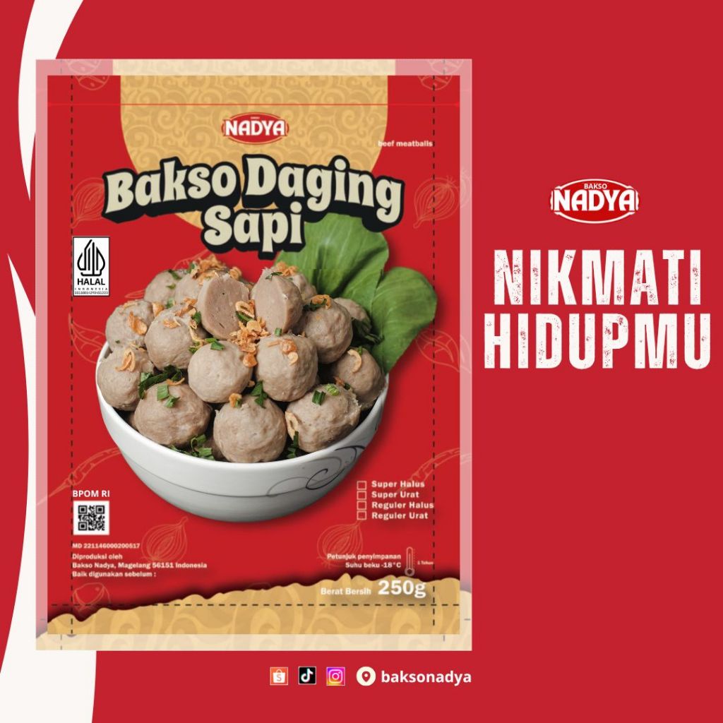 

Bakso Sapi Nadya Halus Premium HALAL BPOM