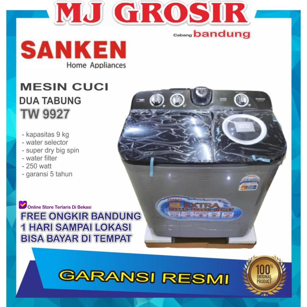 MESIN CUCI SANKEN TW 9927 9KG 2 TABUNG TW9927 9 KG X-TOR