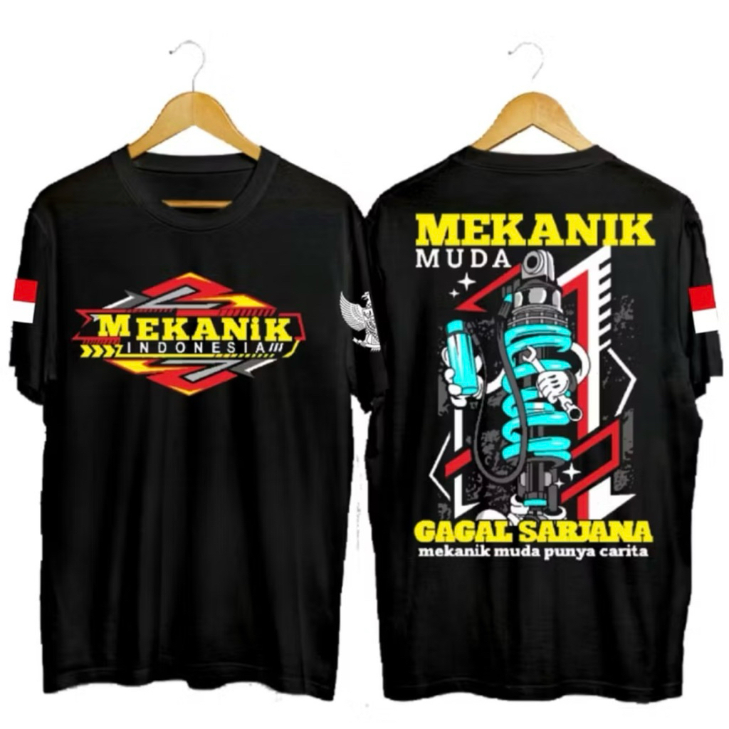 KAOS ATASAN DISTRO PRIA MEKANIK MUDA GAGAL SARJANA MEKANIK MUDA PUNYA CERITA