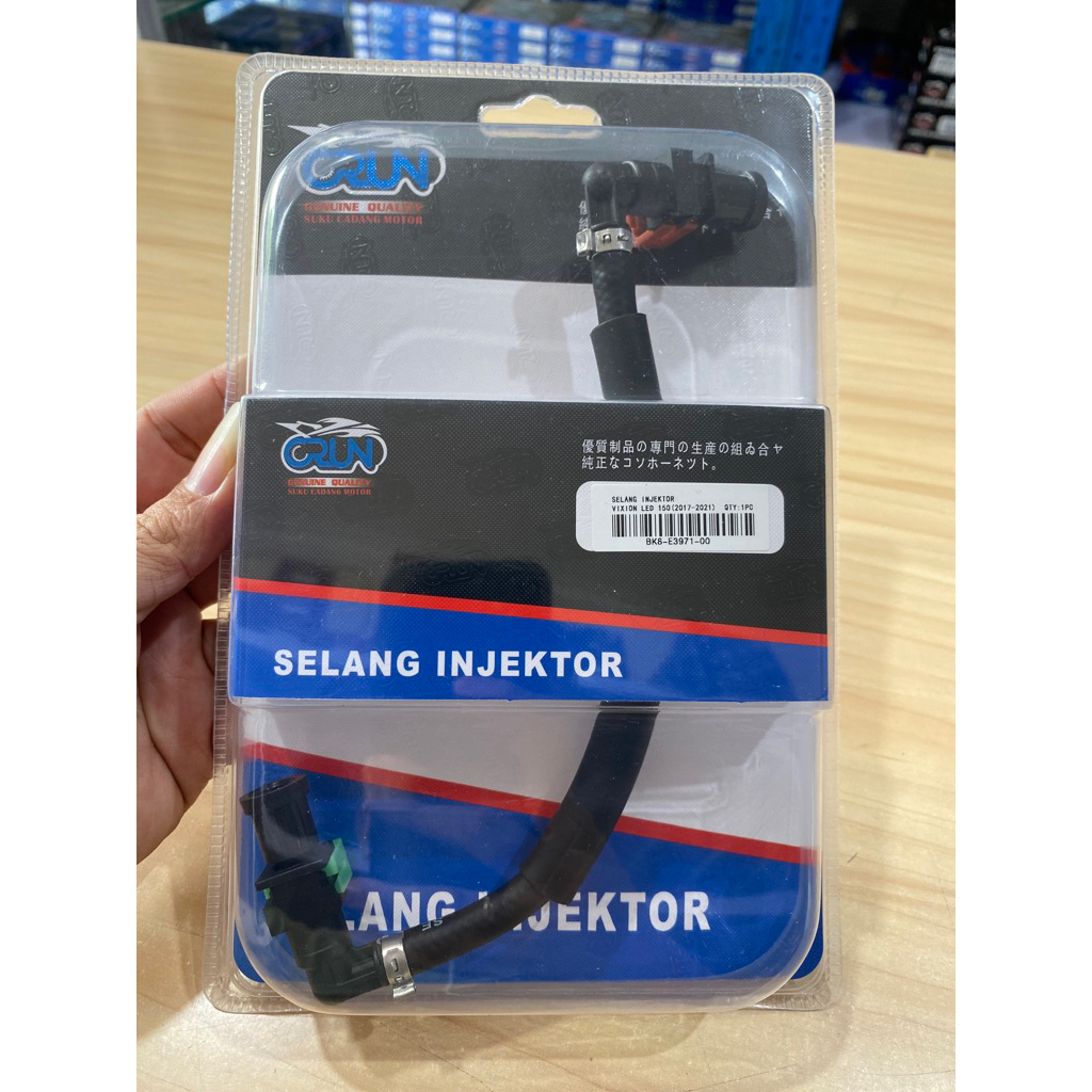 CRUN Selang Injeksi Vixion Led BK8 / Selang Bensin Injektor Vixion R 2017-2021 / Kabel Slang Fuelpum