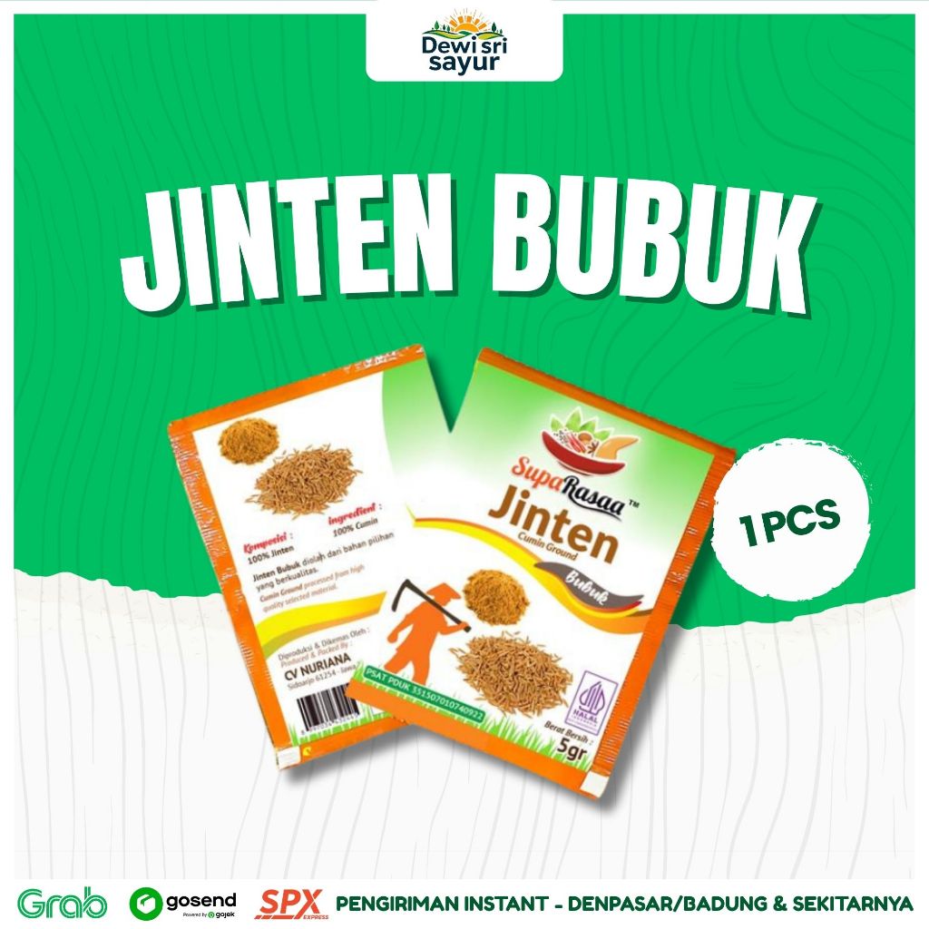 

Jinten Bubuk 1 Pcs – Dewi Sri Sayur