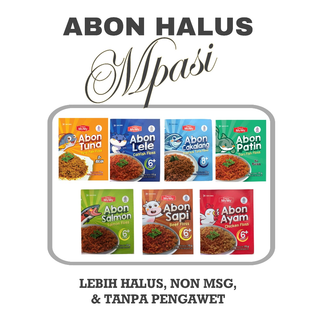 

Abon MPASI Lebih Halus BB Booster Bayi NON MSG Tanpa Campuran Mulai Usia 6+ 8+ Bulan Hingga Lansia