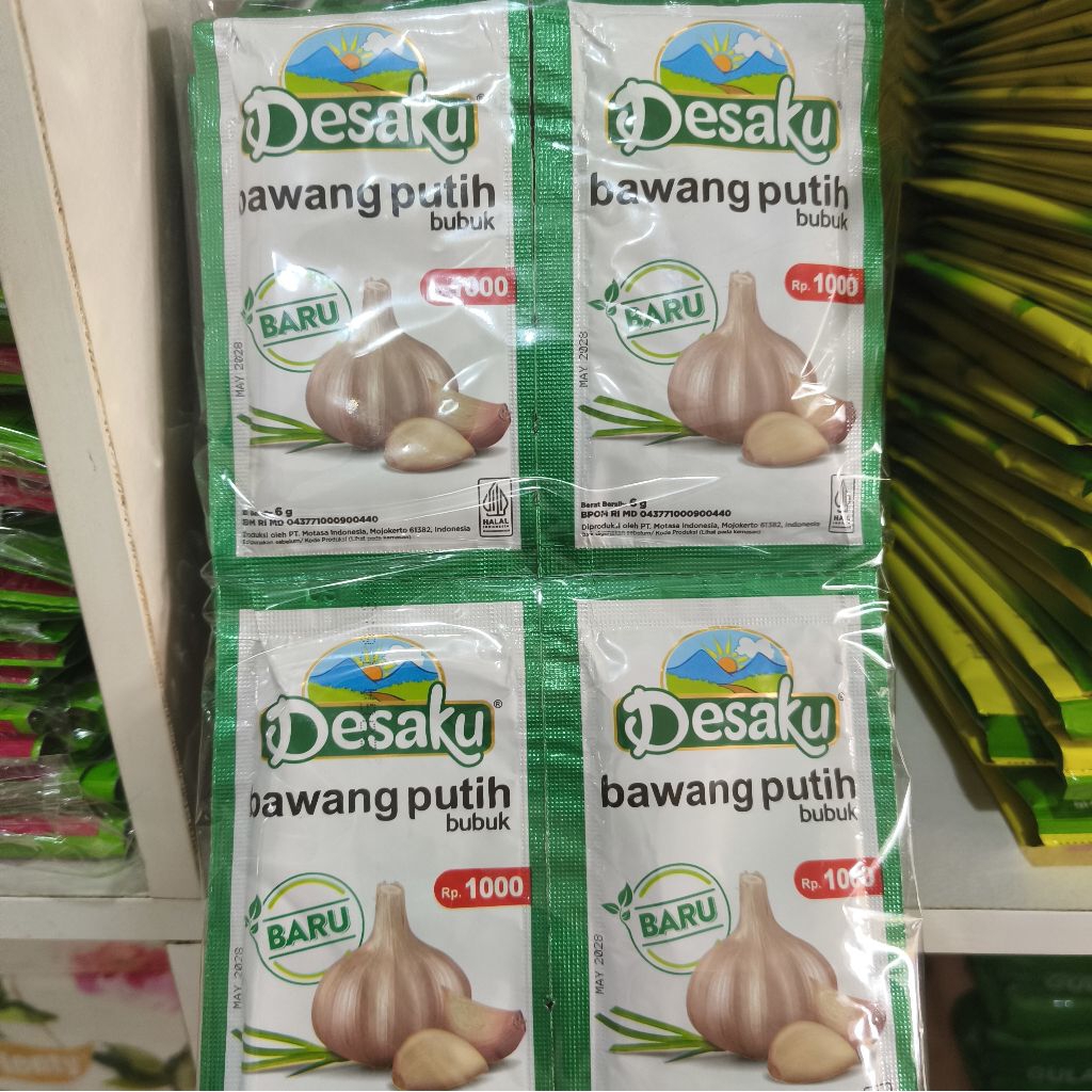 

Desaku Bawang Putih Bubuk Renteng isi 12 Sachet 6gr