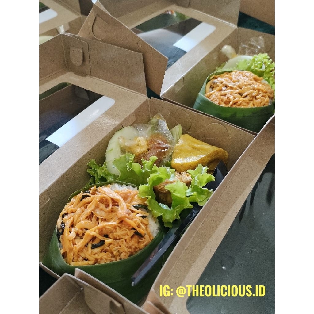 

THEOLICIOUS Rice Box Ayam Suwir Nasi Campur Nasi Uduk Nasi Kotak