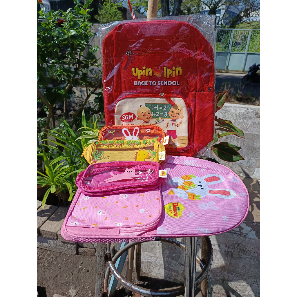 Tas Ransel Anak Dancow - Motif Kelinci dan Beruang - Ransel Anak Lucu