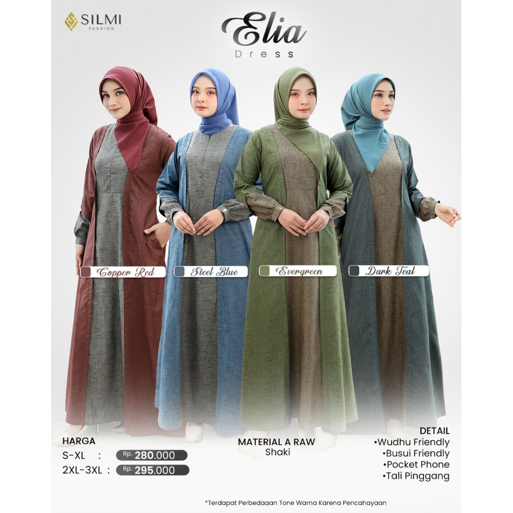 Gamis Elia by Silmi/ Gamis silmi terbaru