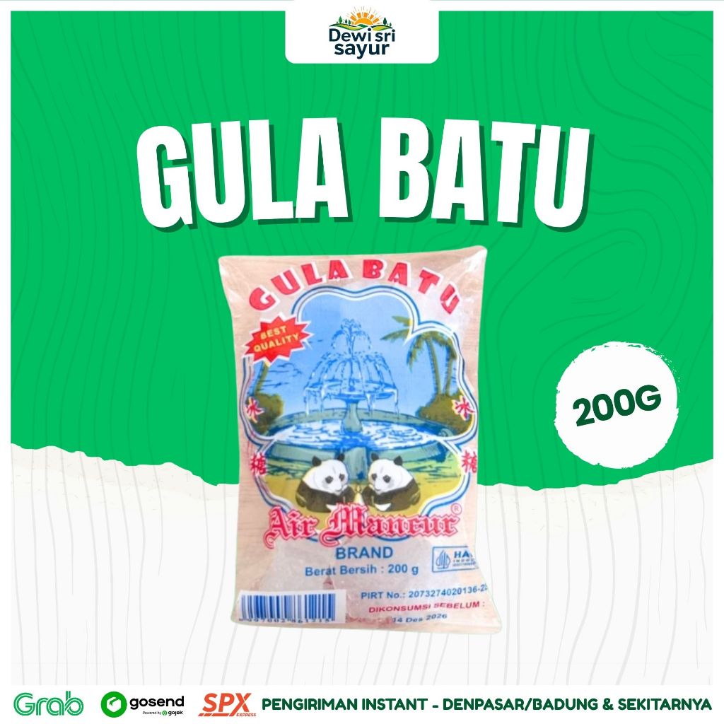 

Gula Batu 200gr – Dewi Sri Sayur