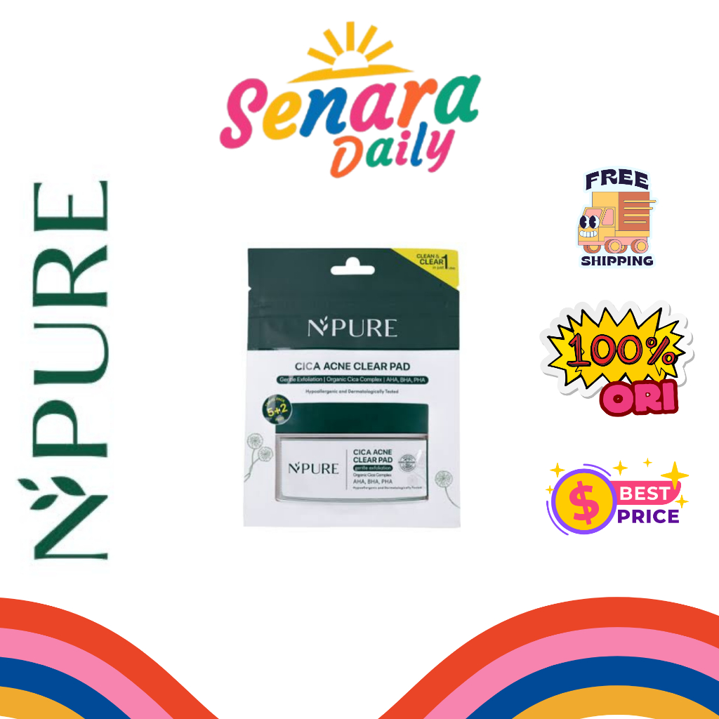 SENARA (2 Lebih Hemat) Npure Cica Clear Pad Ziplock isi 7 pads || Share In Jar