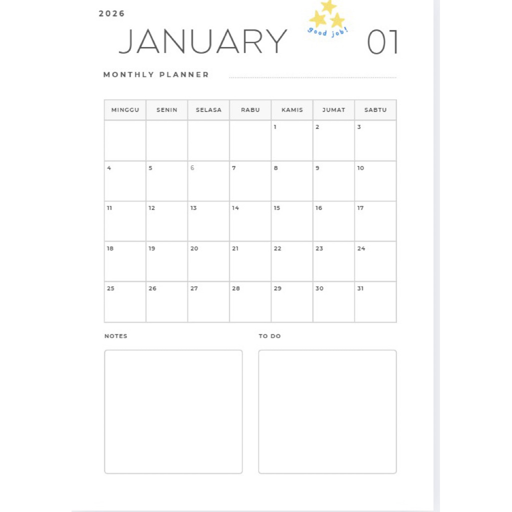 

monthly planner