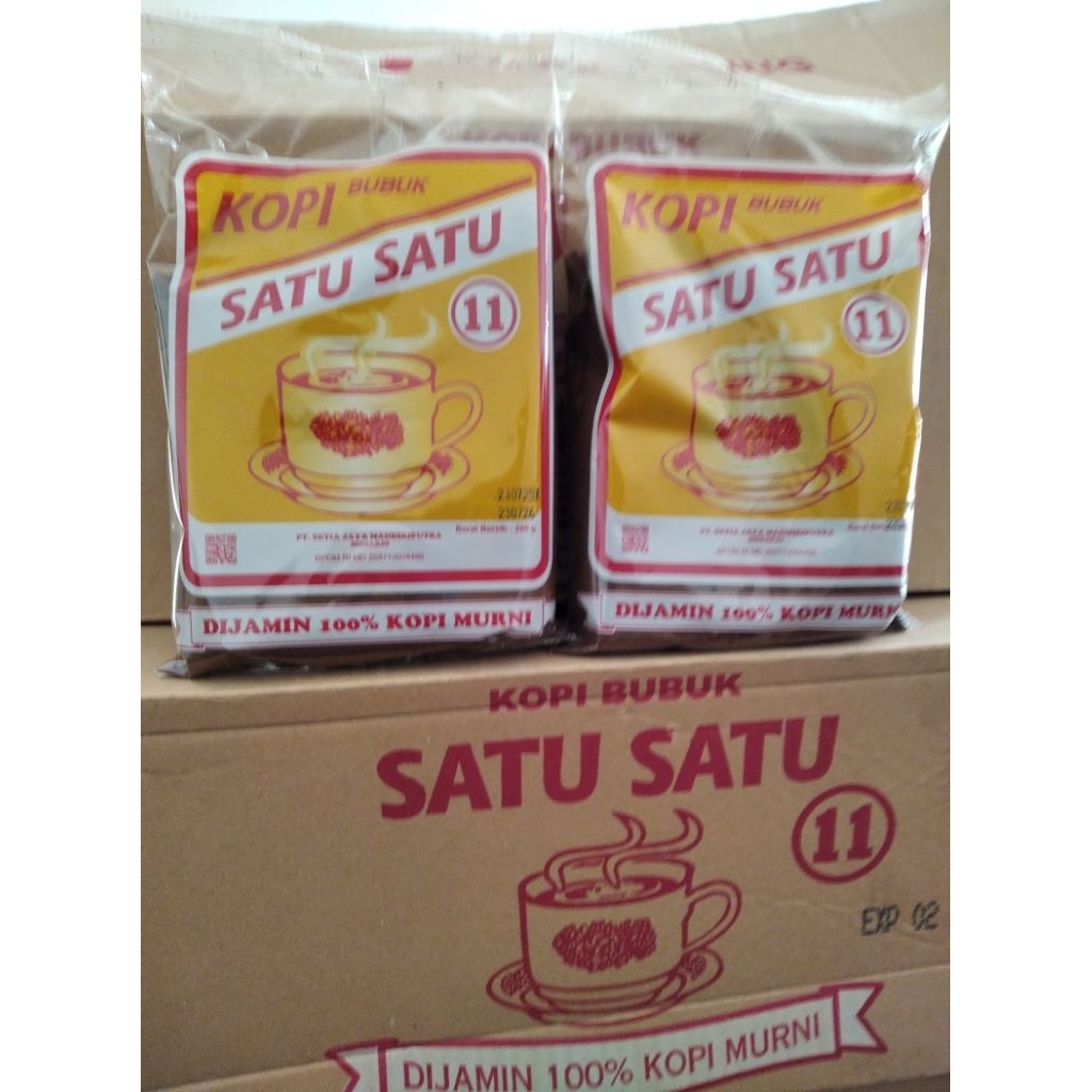 

kopi satu satu 250gram. paket isi 10pcs
