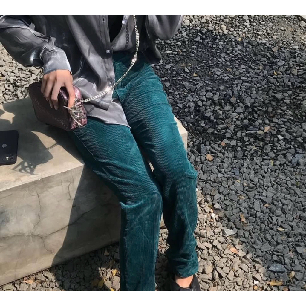 Celana Cutbray  Wanita Corduroy vintage