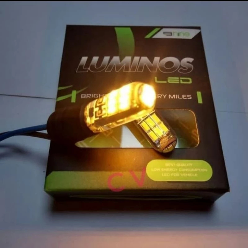 LUMINOS Lampu Led dan senja T10 motor