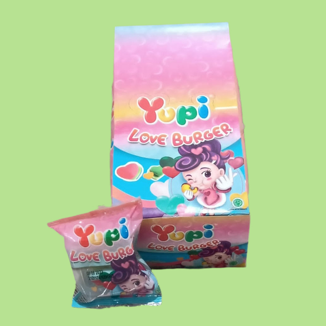 

YUPI LOVE BURGER Jelly Gummy Candy [12 pcs/box]