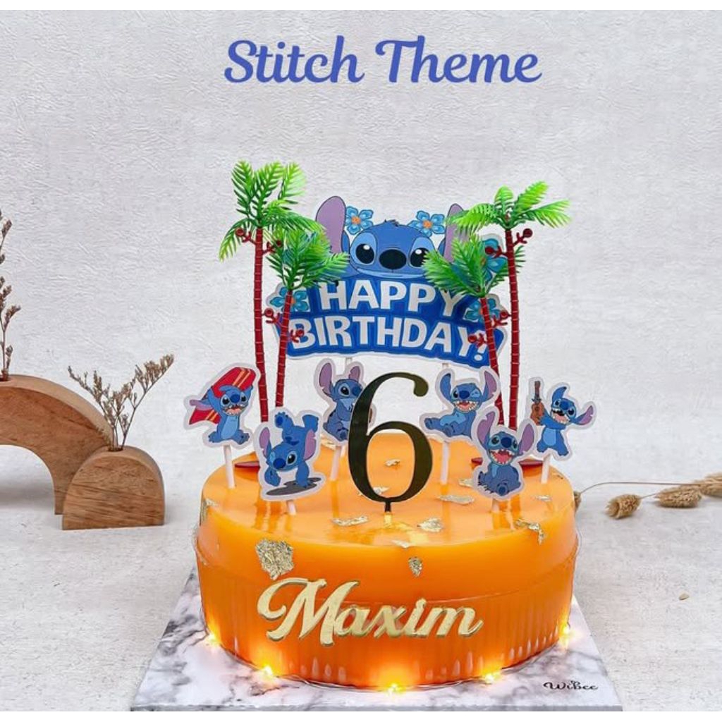 

Puding ulang tahun anak tema Stitch