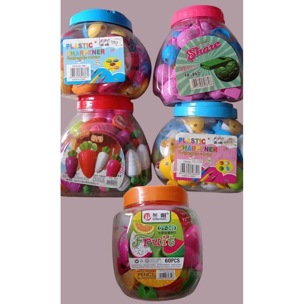 

Serutan / rautan pensil motif isi 72/60/48 pcs