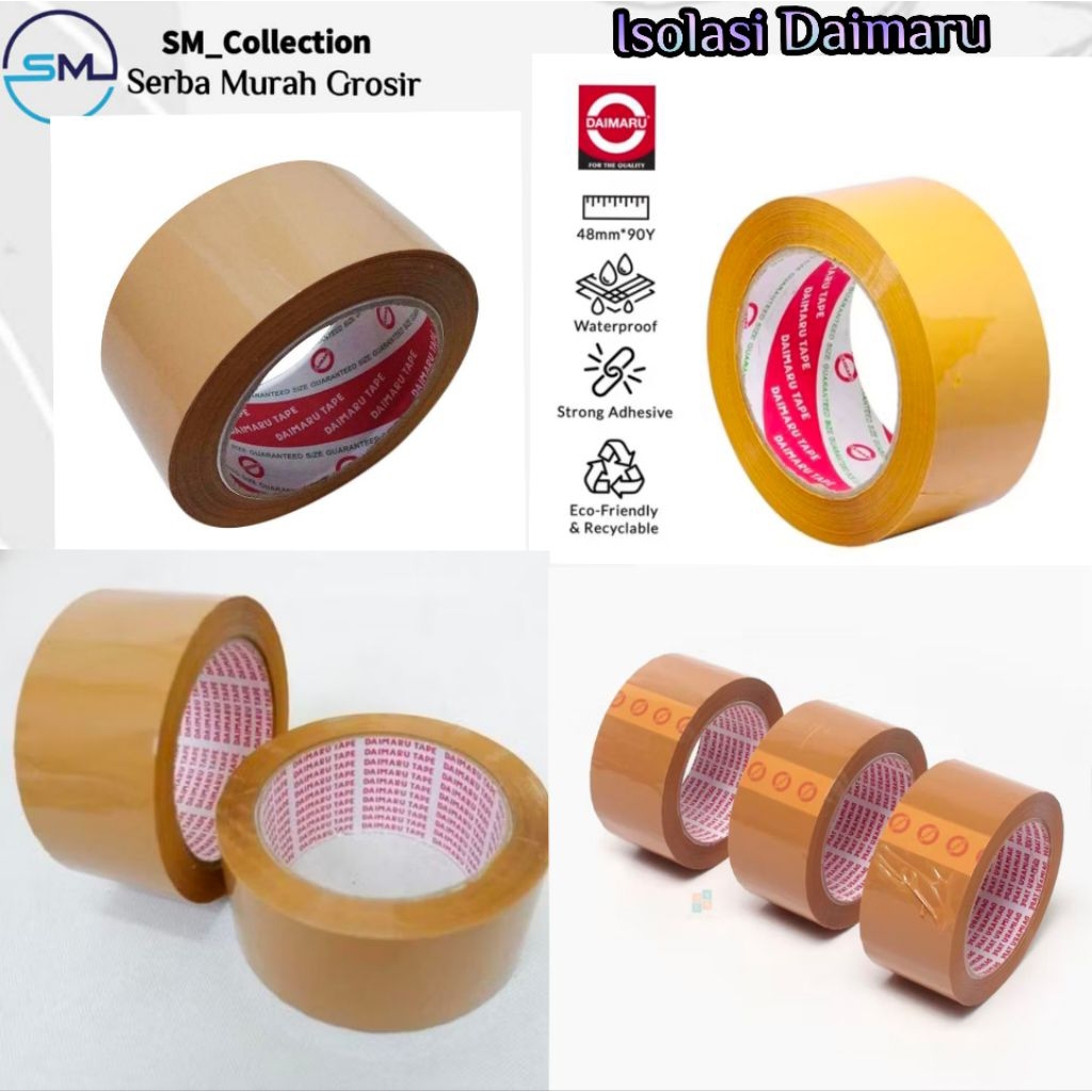

lakban bening/lakban isolasi bening/isolasi coklat 48X 90y coklat