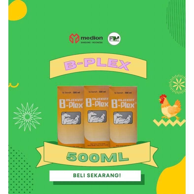 MEDION B-PLEX INJEKVIT /  INJEKSI VITAMIN B KOMPLEKS 500ML / COCOK UNTUK BURUNG