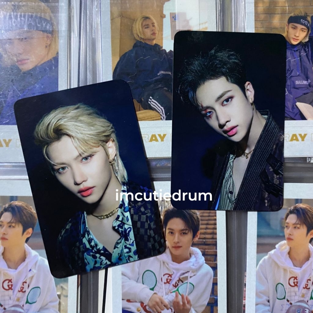 pc photocard pcb stray kids skz binder unlock go live in life bangchan chan felix