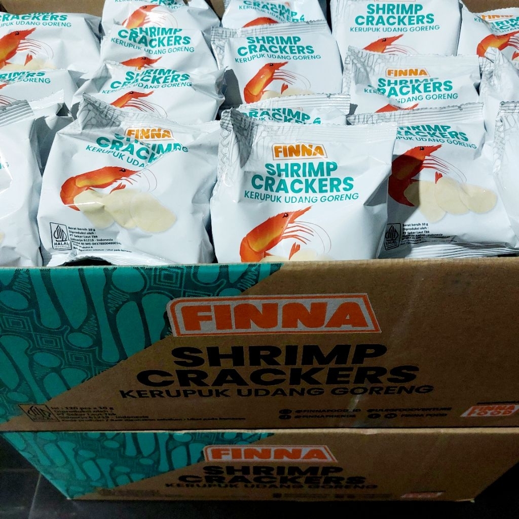 

FINNA Kerupuk Udang Goreng ¼Dos (30pcs) @10g