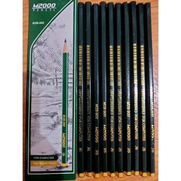 

1 Kotak Isi 12Pcs / 1 Lusin - Pensil 2B M2000 M2B-900 Hijau