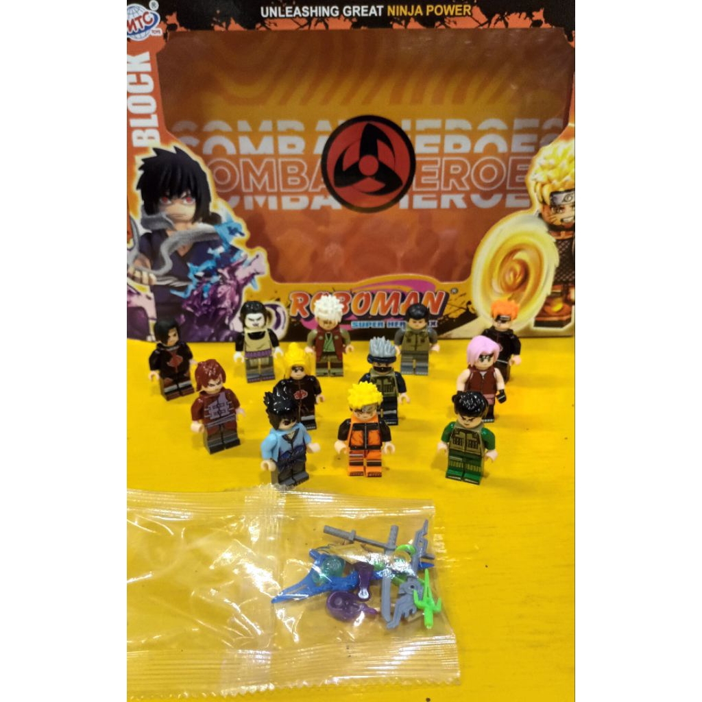 mainan lego roboman 1 set 12pcs super hero box