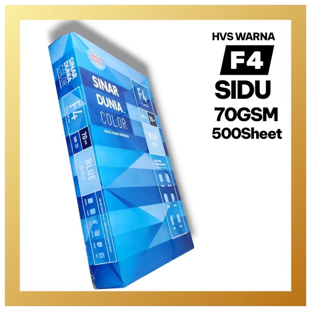 

KERTAS HVS WARNA SIDU 70GSM 500SHEET