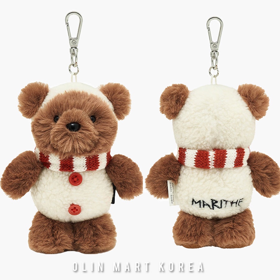 MARITHE SNOW FRANG KEYRING white