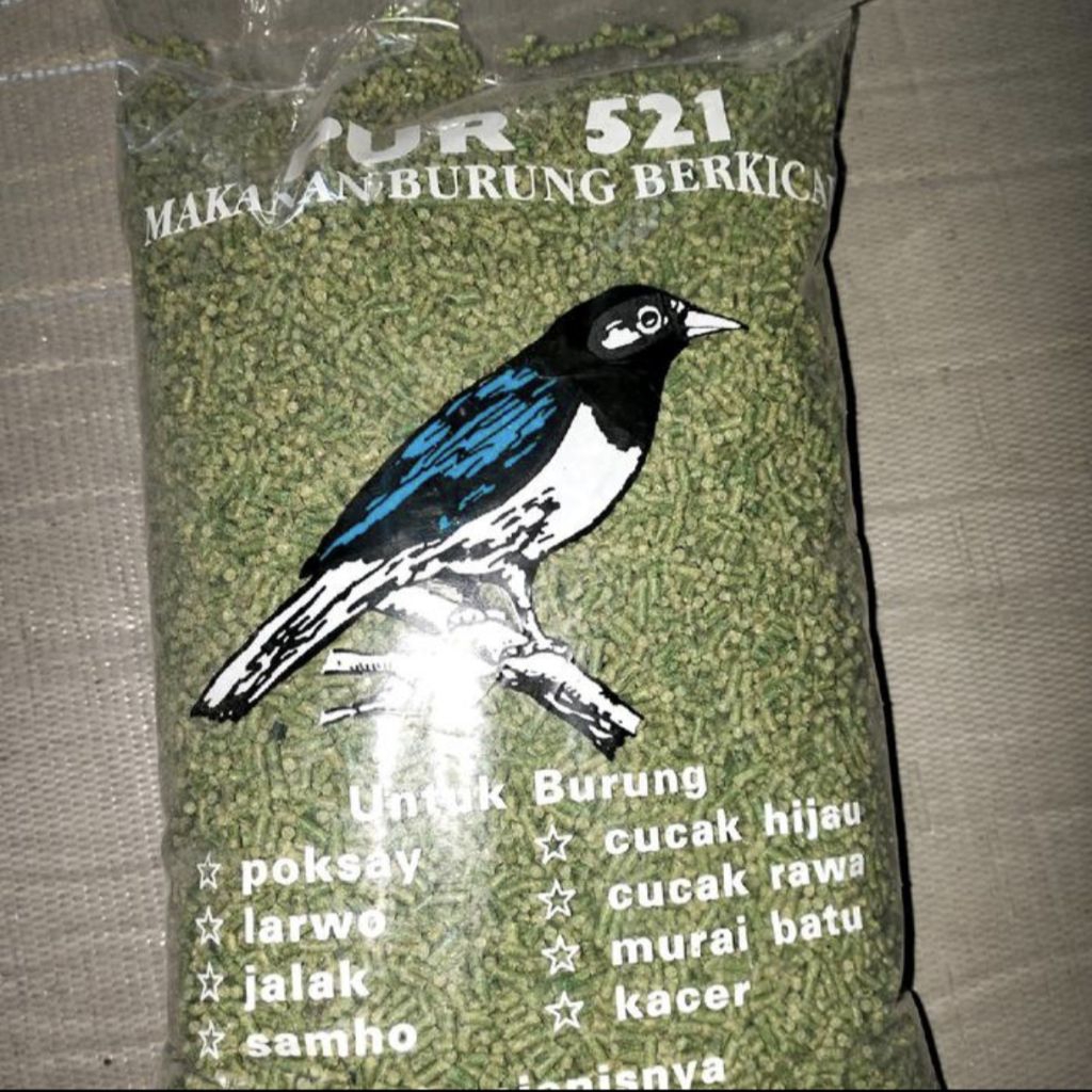 PUR HIJAU KILOAN ECERAN PAKAN BURUNG BERKICAU VOER 521
