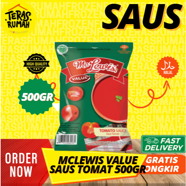 

MC LEWIS VALUE PACK TOMATO SAUCE / SAUS TOMAT 500GR