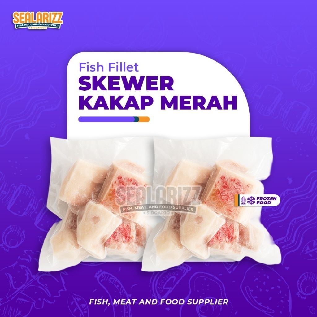 

Ikan Kakap Merah Kubus Red Snapper Skiwer