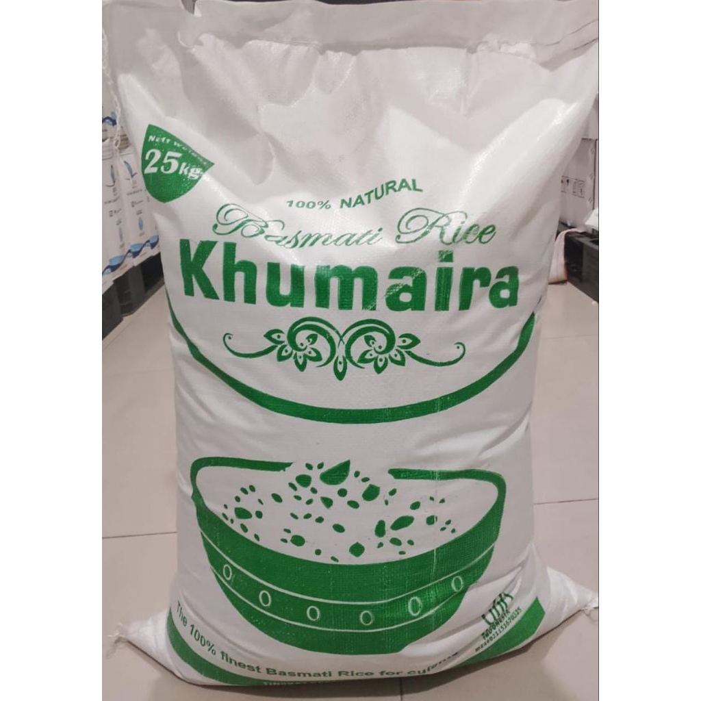 

Beras Basmati Khumaira 25kg Basmati Sella Rice extra long India 25 kg